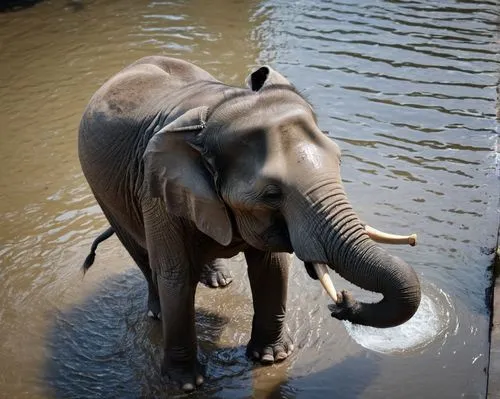 water elephant,asian elephant,african elephant,mahout,elefant,waterhole,Photography,General,Natural