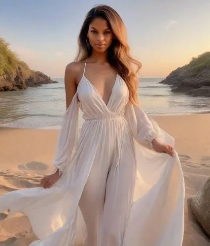 ciara,lumidee,scherzinger,mahdawi,demetrias,white dress,beach background,deepika padukone,zendani,malibu,tinashe,ashanti,goddess,bonang,aphrodite,angelic,namibian,brittanie,angolan,zendaya,Photography,Realistic