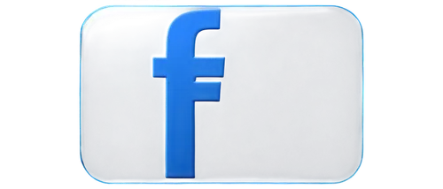 Transparent Facebook logo, blue "F" letter, rounded square shape, 3D effects, glossy finish, soft shadow, solo, centered composition, high contrast, bright color tone, PNG with transparent background.