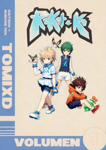 the front cover of an original book, with two girls and boys,cd cover,kumo,fubuki,volumes,killua,listenable,Anime,Anime,Realistic