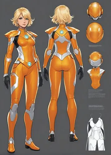 samus,anakara,namora,cyberstar,orange,heavy object,Unique,Design,Character Design