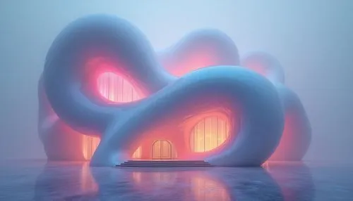 cloud mushroom,volumetric,futuristic art museum,3d render,veil fog,ring fog,cinema 4d,envelopment,futuristic landscape,mist,3d fantasy,neon ghosts,aura,vapor,engulfed,boomerang fog,enveloping,render,enveloped,wave of fog,Photography,General,Realistic