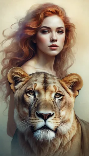 lioness,lionesses,she feeds the lion,lion - feline,panthera leo,two lion,lion,female lion,lion white,fantasy art,zodiac sign leo,fantasy portrait,african lion,forest king lion,fantasy picture,photoshop manipulation,fauna,image manipulation,felidae,photomanipulation,Illustration,Realistic Fantasy,Realistic Fantasy 15