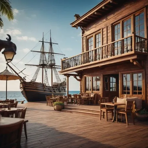 galleon ship,pirate ship,east indiaman,full-rigged ship,sea sailing ship,caravel,galleon,three masted sailing ship,curacao,sailing ship,sail ship,windjammer,mayflower,ships wheel,the caribbean,pirate treasure,sea fantasy,boatyard,docked,roatan,Photography,General,Cinematic