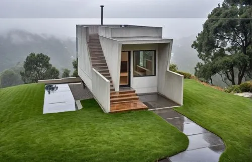 1200 square feet house design,grass roof,cubic house,miniature house,house in mountains,greenhut,cube house,house in the mountains,uttarakhand,inverted cottage,green lawn,mussoorie,roof landscape,oota