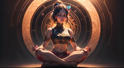 lotus position,somtum,kundalini,meditate,priestess,tantra,sacred lotus,ancient egyptian girl,meditation,dharma wheel,mystical portrait of a girl,ayurveda,zodiac sign libra,shiva,shamanism,mind-body,zen,shamanic,lotus with hands,vipassana