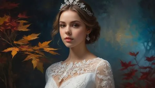 bridal,bride,romantic portrait,world digital painting,wedding dress,silver wedding,bridal clothing,bridal dress,victorian lady,fantasy portrait,debutante,dead bride,portrait background,digital painting,bridal veil,cinderella,wedding gown,mystical portrait of a girl,wedding dresses,white rose snow queen,Photography,Artistic Photography,Artistic Photography 02