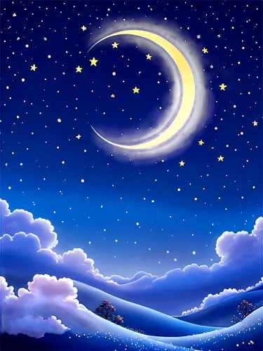 moon and star background,crescent moon,moonlit night,moon and star,night sky,moonbeams,stars and moon,moon night,dreamtime,moonlighted,starry sky,clear night,night stars,night star,earthshine,the night sky,nightsky,starry night,moon phase,waxing crescent,Illustration,Retro,Retro 08