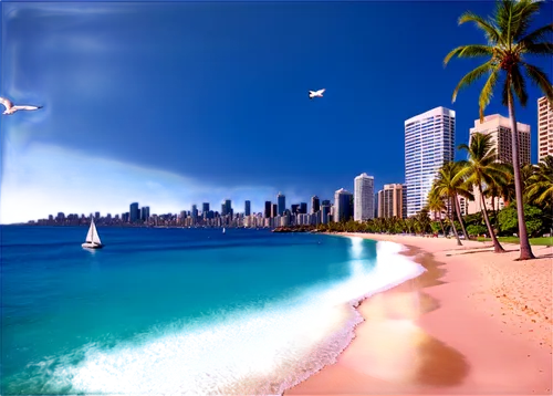 waikiki,tropico,waikiki beach,brazilian beach,3d background,beach landscape,cartoon video game background,chowpatty,haulover,paradise beach,panamian,landscape background,south pacific,beach scenery,dream beach,cuba background,beautiful beach,beautiful beaches,virtual landscape,tropical beach,Conceptual Art,Sci-Fi,Sci-Fi 26