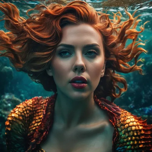 Scarlett Johansson mermaid in ocean.,siren,underwater background,aquaman,submerged,merfolk,under the water,mermaid,believe in mermaids,underwater,the sea maid,mermaid background,under the sea,undersea