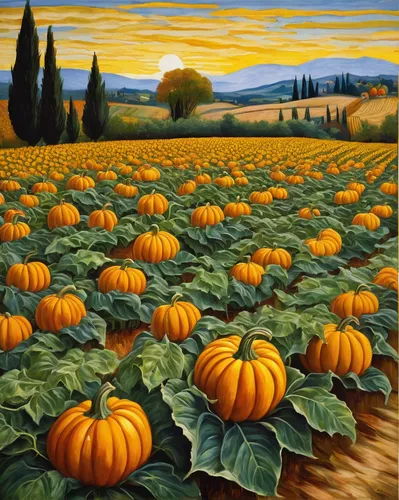 pumpkin patch,autumn pumpkins,pumpkin autumn,pumpkins,fall landscape,striped pumpkins,decorative pumpkins,gourds,autumn landscape,pumkins,mini pumpkins,calabaza,vegetables landscape,grant wood,golden october,harvest festival,pumpkin soup,vegetable field,october,ornamental gourds,Art,Classical Oil Painting,Classical Oil Painting 21