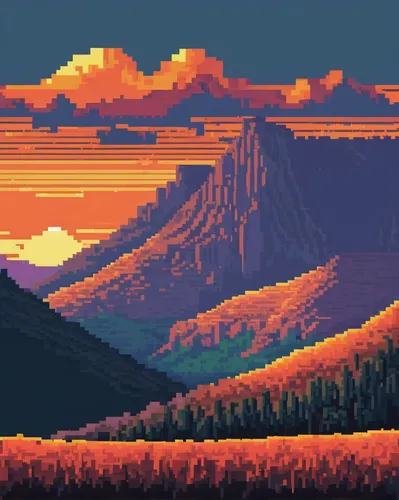 Brecon Beacons Sunset,mountain sunrise,mountains,fire mountain,alpine sunset,pixel art,uluru,desert,mountain,dusk,giant mountains,autumn mountains,mountain plateau,mesa,high mountains,plains,mountain 