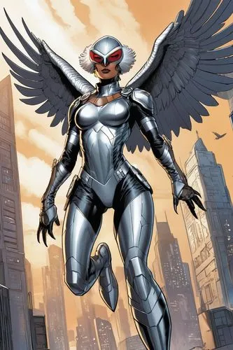 darkhawk,shadowhawk,hawkgirl,uniphoenix,flamebird,firehawk,Illustration,American Style,American Style 13