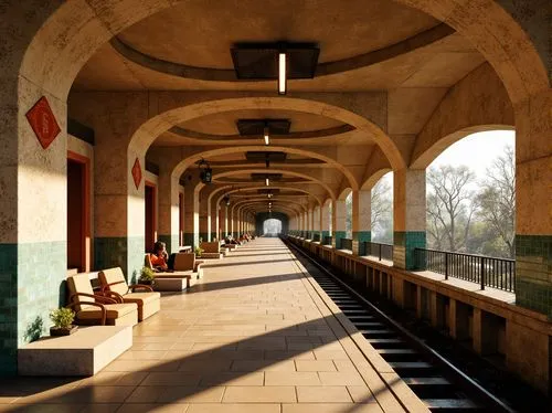 undercroft,train station passage,union station,breezeway,cloisters,arcaded,colonnade,peristyle,underpasses,colonnades,horniman,underpass,pedway,railroad station,walkway,metro station,corridor,station concourse,hollywood metro station,train platform