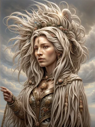 fantasy portrait,celtic queen,wind warrior,little girl in wind,fantasy art,mystical portrait of a girl,warrior woman,dryad,fantasy woman,woman of straw,the enchantress,medusa,heroic fantasy,elven,fantasy picture,zodiac sign libra,female warrior,suit of the snow maiden,the wind from the sea,artemisia