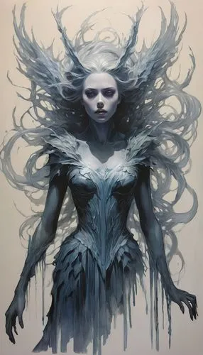 Scarlett johanssen dark,the snow queen,ice queen,white rose snow queen,the enchantress,blue enchantress,winterblueher,white walker,echo,hedwig,eternal snow,fantasy woman,fae,aurora-falter,heroic fanta