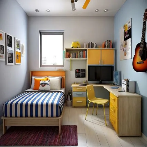 boy's room picture,modern room,great room,guestroom,children's bedroom,kids room,bedroom,guest room,modern decor,sleeping room,shared apartment,an apartment,contemporary decor,room divider,one-room,on