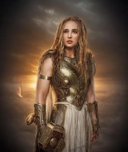 In this breathtaking photograph, the portrait of the famous beauty and mythology of the world Lady Thor now appears as a masterpiece. But this is no ordinary creature is beautiful Natalie Portman . As