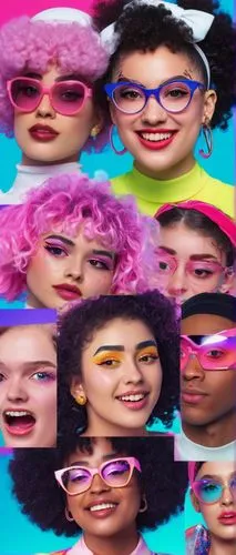 multicolor faces,jim's background,pink round frames,color glasses,acid,gum,digiart,acid lake,fractalius,the fan's background,magenta,mitosis,emojis,zoom background,tik tok,emoji,gum babies,plastic,holi,desktop background,Conceptual Art,Sci-Fi,Sci-Fi 28
