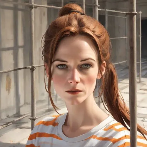 clementine,prisoner,mary jane,queen cage,portrait background,portrait of a girl,artist portrait,woman portrait,girl portrait,orange,girl-in-pop-art,digital painting,high-wire artist,world digital painting,portrait of a woman,queen anne,croft,the girl's face,young woman,lori,Digital Art,Comic