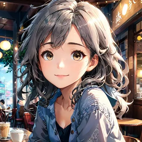 coffee background,ranko,sakuya,nanami,kanata,chiaki,Anime,Anime,Realistic