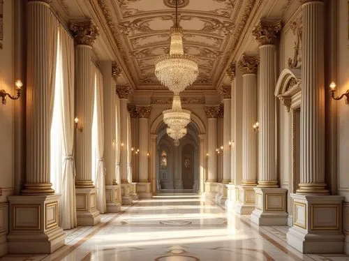 corridor,hallway,neoclassical,marble palace,corridors,hall of nations,europe palace,capitolio,capitol,hall of the fallen,hallway space,archly,columns,enfilade,palladian,pillars,neoclassicism,palladianism,capitols,royal interior,Photography,General,Realistic