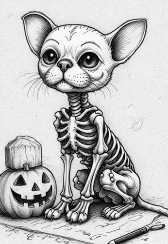 : Design Sketch-Rough Outline ,a cat that is sitting in front of a pumpkin,halloween illustration,halloween line art,halloween cat,coloring pages kids,catdgory,kirdyapkin,Design Sketch,Design Sketch,D