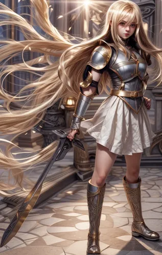 joan of arc,yang,paladin,monsoon banner,female warrior,golden haired,lux,zodiac sign libra,libra,kayano,knight star,goddess of justice,minerva,elza,knight festival,6-cyl in series,fantasy warrior,knight armor,sword lily,swordswoman