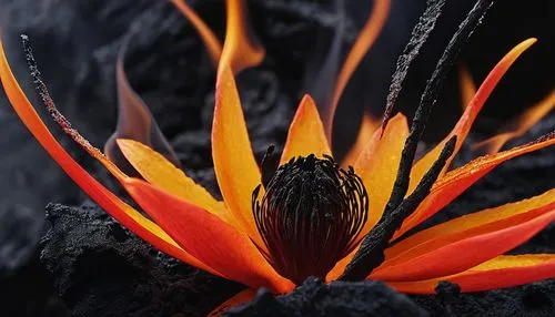 flame flower,fire flower,bird of paradise flower,flame lily,orange lily,flower bird of paradise,flower of water-lily,fire poker flower,fynbos,pitcairnia,orange flower,pond flower,water lily flower,bird of paradise,strelitzia,red water lily,orange petals,bromeliaceae,water lily,flower in sunset,Photography,Artistic Photography,Artistic Photography 06