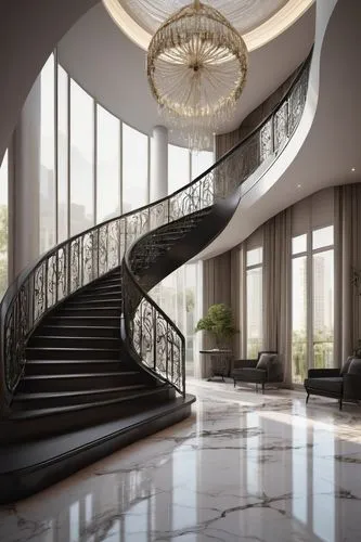 circular staircase,winding staircase,staircase,luxury home interior,outside staircase,foyer,balustrades,staircases,banisters,cochere,spiral staircase,balustrade,penthouses,entrance hall,balustraded,lobby,stairs,stairways,palladianism,stair,Illustration,Retro,Retro 11