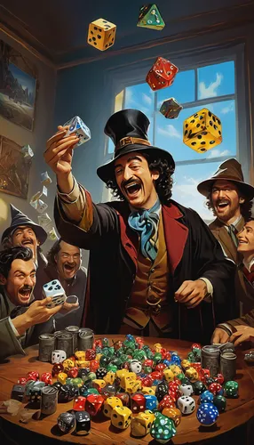 ball fortune tellers,rotglühender poker,tabletop game,meeple,board game,game illustration,dice poker,gambler,settlers of catan,risk joy,collectible card game,tokens,cubes games,game dice,pirate treasure,dice for games,jigsaw puzzle,hatter,games dice,roll the dice,Art,Artistic Painting,Artistic Painting 20