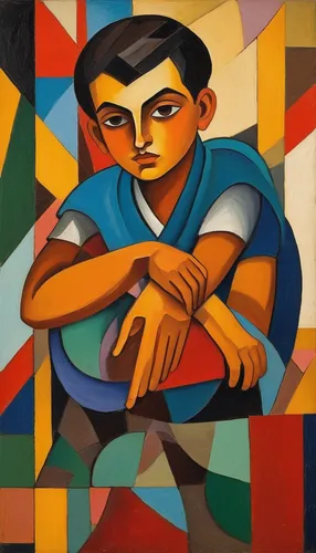 Write a heartwarming story about a young boy named Vahan and his determination to overcome adversity.,picasso,cubism,charango,woman sitting,cavaquinho,braque francais,ernő rubik,pandero jarocho,cimarr