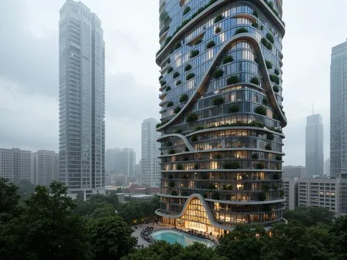 residential tower,guangzhou,chengdu,futuristic architecture,interlace,taikoo,singapore,singapore landmark,shenzhen,hangzhou,urban towers,capitaland,chongqing,renaissance tower,xujiahui,zhangzhou,whampoa,huzhou,sathorn,bahru