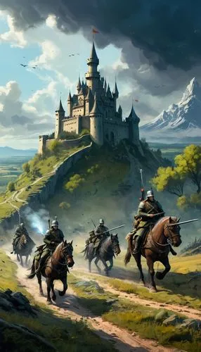 beleriand,nargothrond,rohirrim,dragonlance,townsmen,knight's castle,wiglaf,castleguard,clanranald,lankhmar,prydain,kingsnorth,riftwar,knight village,fantasy picture,gondolin,bluhdorn,camelot,fantasy landscape,wolfsfeld,Illustration,Abstract Fantasy,Abstract Fantasy 07