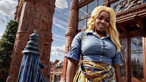 rapunzel,girl in a historic way,disneyland paris,disneyland park,durbar square,afar tribe,cameroon,axum,nigeria woman,african woman,euro disney,celtic queen,rides amp attractions,gaudí,moorish,addis ababa,tiana,digital compositing,3d fantasy,annemone