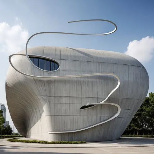 futuristic art museum,morphosis,futuristic architecture,niemeyer,hejduk,guggenheim museum,modern architecture,architektur,archidaily,acconci,arhitecture,maxxi,architekten,halderman,moneo,parametric,heatherwick,gronkjaer,safdie,helix,Photography,General,Realistic