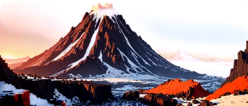 fire mountain,lava dome,mountain plateau,mountains,mountain world,snow mountains,volcanic landscape,mountainous landforms,giant mountains,snow mountain,mountain,snowy peaks,mountain scene,moutains,mountain range,volcanic,mountain ranges,mountain landscape,mountain slope,mountainous landscape,Unique,Pixel,Pixel 03