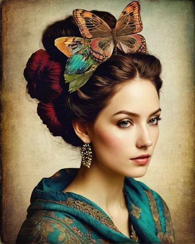 16 Ultra Chic Bohemian Hairstyles Pretty Designs,vanessa (butterfly),fairy peacock,ulysses butterfly,french butterfly,peacock butterfly,julia butterfly,photoshoot butterfly portrait,faery,mazarine blu