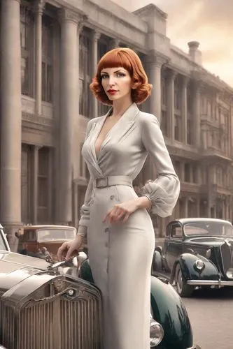 phryne,retro woman,ceremonials,rosalyn,satine,yasumasa,art deco woman,seydoux,60's icon,50's style,cigarette girl,chastain,zorita,skyfall,dita,annabella,mouret,retro women,queenie,lempicka,Photography,Realistic