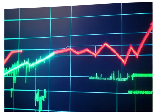 Stock market graph, digital screen, green and red bars, scrolling numbers, world map background, 3D visual effects, futuristic, neon lights, dark blue tone, cinematic composition, close-up shot, shall