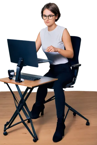 blur office background,girl at the computer,secretarial,office chair,woman sitting,office worker,ergonomically,programadora,chair png,computerologist,girl sitting,girl studying,standing desk,ergonomic,women in technology,computable,telecommuter,deskjet,in a working environment,telepsychiatry,Illustration,Black and White,Black and White 15