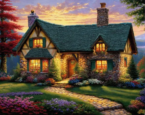 home landscape,country cottage,cottage,summer cottage,beautiful home,house in the forest,country house,little house,small house,traditional house,cottage garden,lonely house,houses clipart,witch's house,house in mountains,wooden house,miniature house,woman house,private house,victorian house,Conceptual Art,Oil color,Oil Color 14