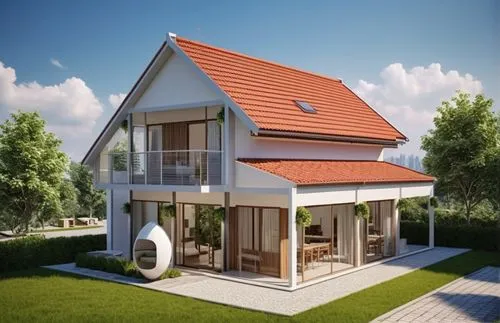 danish house,wooden house,dog house frame,homebuilding,frame house,3d rendering,Photography,General,Realistic