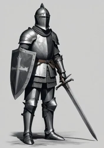 a person dressed in medieval armor and holding two swords,garrison,defence,defend,knight armor,cleanup,knightly