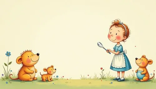 kate greenaway,cute cartoon image,kids illustration,children's background,tittlemouse,peter rabbit