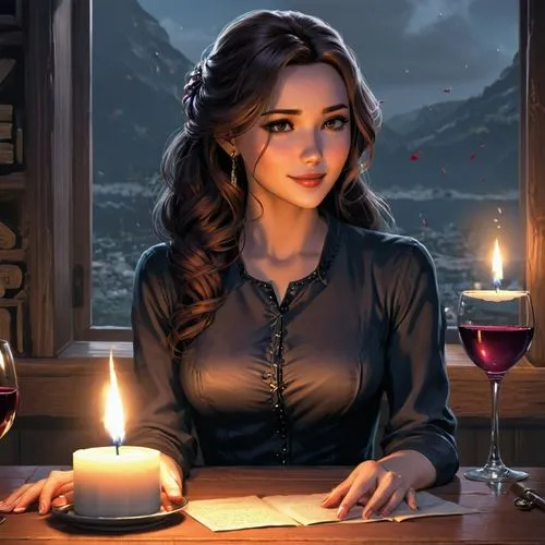 candlelit,melisandre,lysa,belle,candlelight,candlemaker,romantic portrait,margairaz,morwen,margaery,hermione,catelyn,candlelights,librarian,triss,elspeth,ellinor,sigyn,cersei,gwenllian,Unique,Design,Character Design