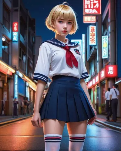 jiarui,anime japanese clothing,anime 3d,anime girl,japanese kawaii,haruno,junko,harajuku,kotobukiya,tokyo,sailor,monogatari,kodori,kotsu,zettai,minako,sukeban,tokyo city,aya,retro girl,Illustration,Realistic Fantasy,Realistic Fantasy 11