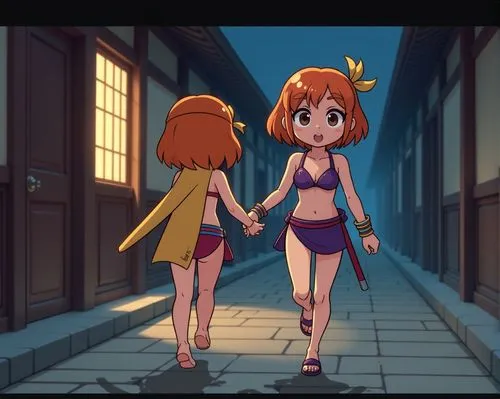 hand in hand,handholding,holding hands,gunbuster,wayforward,hands holding