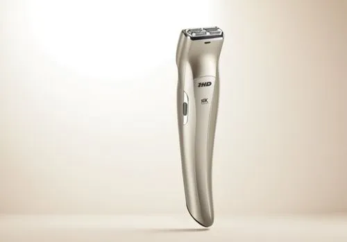 一款纤细小巧便捷的多功能剃毛器，微弧，高级,a white, digital device sits in front of a neutral background,shavers,trimmers,gillette,trimmer,labrosse,shaves,Photography,General,Realistic