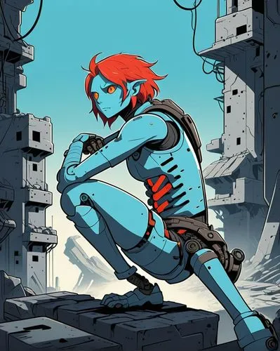 celldweller,eikichi,strider,romanoff,zartman,gaige,Illustration,Japanese style,Japanese Style 06